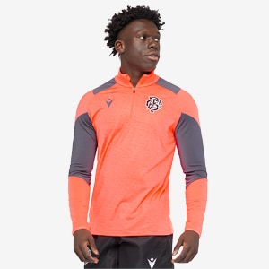 Macron Barbarians 24/25 Training Staff 1/4 Zip Top | Pro:Direct Rugby