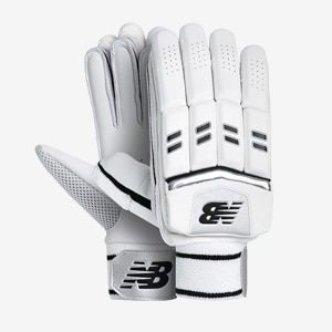 New Balance Heritage 600 RH Junior Batting Gloves - White/Silver | Pro:Direct Cricket