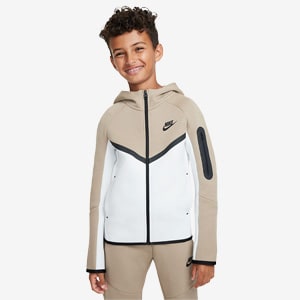 Nike Sportswear Older Kids Tech Fleece Full Zip Top 8 15Y Summit White Khaki Black Tops Boys Clothing