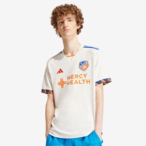 adidas FC Cincinnati 2025 Away Jersey - Chalk White - Mens