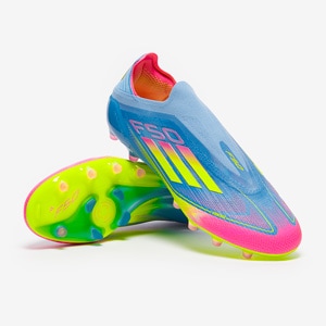 adidas F50 Elite Laceless AG - Blue Fusion/Lucid Lemon/Lucid | Pro:Direct Soccer