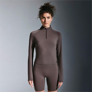 do New Space Womens Cropped 1/4 Zip | Pro:Direct Running