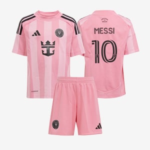 adidas Inter Miami 2025 Little Kids Home Kit with Messi 10 | Pro:Direct Soccer