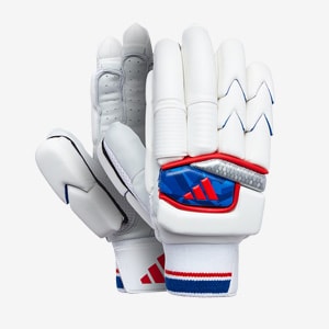 adidas Incurza 4.0 LH Batting Gloves - White/Blue/Red | Pro:Direct Cricket
