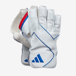 adidas Incurza 1.0 Wicket Keeping Gloves - White/Blue/Red | Pro:Direct Cricket