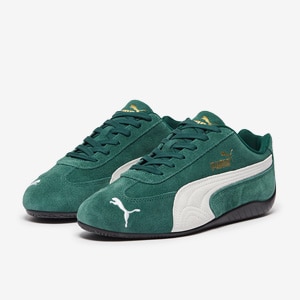 Puma Womens Speedcat OG Green White Trainers Womens Shoes