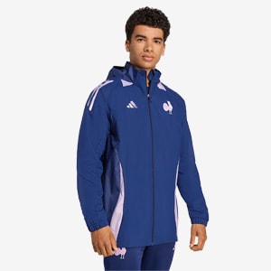 adidas France 25/26 All Weather Jacket - Dark Blue - Mens Replica