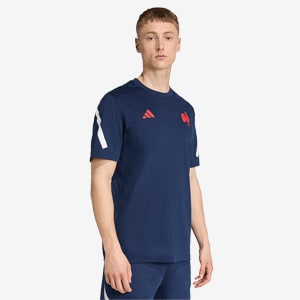 adidas France 25/26 Travel Tee | Pro:Direct Rugby