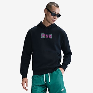 Nike Sportswear Club Fleece Pull-Over Hoodie - Black | Pro:Direct Soccer