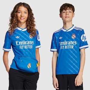 adidas Originals Real Madrid 25/26 Kinder Ausweichtrikot | Pro:Direct Soccer