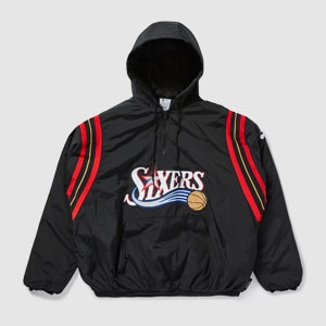 Nike NBA Philadelphia 76ers Hardwood Classics Half Zip Hoodie | Pro:Direct Basketball