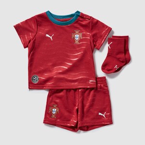 Puma Portugal 2026 Infants Home Kit - Club Red/Green Lagoon | Pro:Direct Soccer