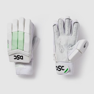 DSC Split 4000 RH Batting Gloves - White/Green | Pro:Direct Cricket
