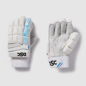 DSC Blue 2000 RH Batting Gloves - White/Blue | Pro:Direct Cricket
