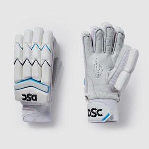 DSC Blue 3000 LH Batting Gloves - White/Blue | Pro:Direct Cricket
