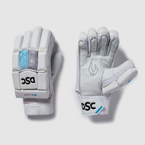 DSC Blue 4000 LH Batting Gloves - White/Blue | Pro:Direct Cricket