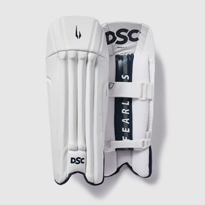 DSC Pearla X3 Wicket Keeping Pads - White | Pro:Direct Cricket