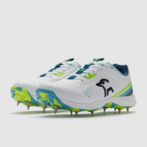 Kookaburra KC 3.0 Cricket Spikes - White/Blue/Yellow | Pro:Direct Cricket