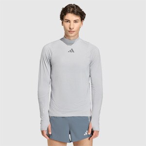 adidas adizero Ekiden Long Sleeve Top - Halo Silver | Pro:Direct Running