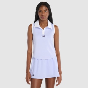 New Balance Womans AO26 Collared Tournament Tennis Tank - | Pro:Direct Tennis