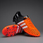 adidas ACE 15.1 FG/AG -Botas de fútbol hombre-Naranja solar-Blanco-Negro | Pro:Direct Soccer