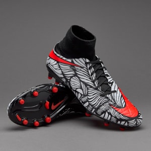 Nike Neymar HyperVenom Phatal Dynamic NJR FG - Mens Boots - Firm Ground - Black/Bright Crimson/White