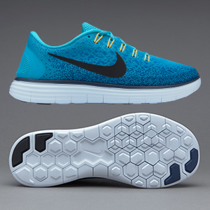 Nike Free Run Distance - Mens Shoes - Gamma Blue/Black  display picture 2
