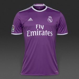 Cristiano Ronaldo Real Madrid adidas 2016/17 Away Replica Long Sleeve Jersey  - Purple - $114.99