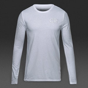Maglietta Manica Lunga Nike Ronaldo Logo Abbigliamento Uomo