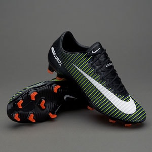 New Football Boots - Nike Mercurial Vapor 11 FG Black White
