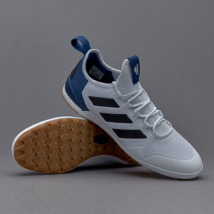 adidas ACE Tango 17.1 Soccer Cleats Indoor - White/Core Black/Mystery Blue