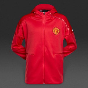 adidas マンチェスターユナイテッド Z.N.E. Anthem Jacket adidas Manchester United ADIDAS Z.N.E. Anthem Jacket - Red
