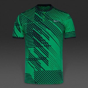 Nike RF Advantage Polo Premier - Mens Clothing - Stadium Green/Black/White  | Pro:Direct Tennis