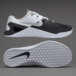 Zapatillas de entrenamiento Nike Metcon 3 Negro Blanco Plateado Pro Direct Soccer