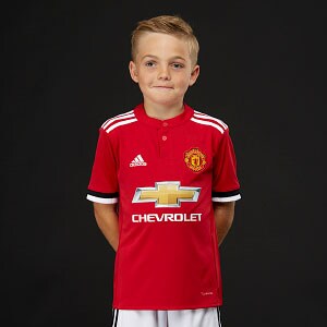adidas Manchester United 17/18 Youths Home Jersey - Boys