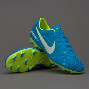 Botas de futbol para niños-Nike Mercurial XI Neymar para niños - Azul/Blanco/Azul Marino | Pro:Direct