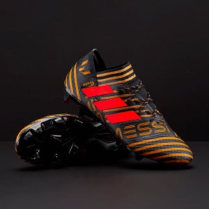 adidas Nemeziz Messi 17.1 FG - Mens Boots - Ground - - Black/Solar Red/Tactile Gold Metallic -