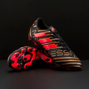 de fútbol - adidas Nemeziz Messi 17.4 FxG - Negro/Rojo/Dorado - CP9046 | Pro:Direct Soccer