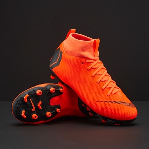 Botas de fútbol para - Césped - Nike Mercurial Superfly VI Academy GS FG/MG para niños - Naranja/Negro/Naranja/Amarillo - AH7337-810 | Soccer