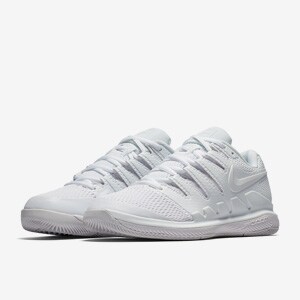nike women's air zoom vapor x tennis shoes white and valerian blue