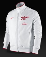 Arsenal N98 Nike Track Jacket - White / Varsity Red