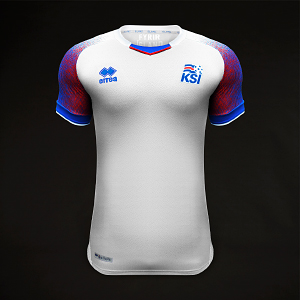 Maillots de football féminin de l'Islande 2022-2023