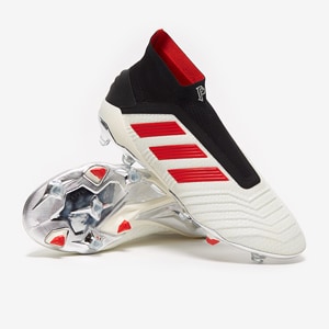 adidas Predator 19 FG x Pogba WeiB Rot Schwarz Herren FuBballschuhe Fester Boden Pro Direct Soccer