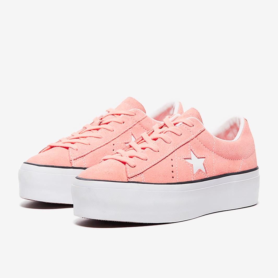 Chaussures Femme Converse One Star Plateformes Ox Corail