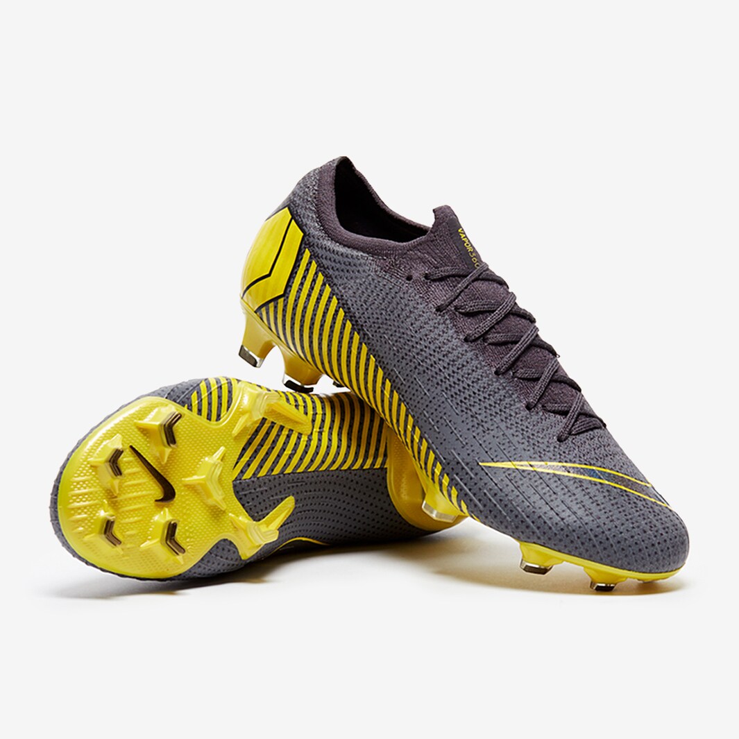 Nike Mercurial Vapor Fury XII Elite FG - Mens Soccer Cleats - Firm Ground -  Volt/Black