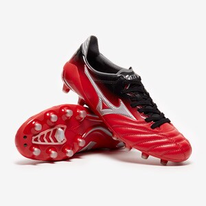 Mizuno Morelia Neo II FG Made In Japan - Chinese Red/Silver