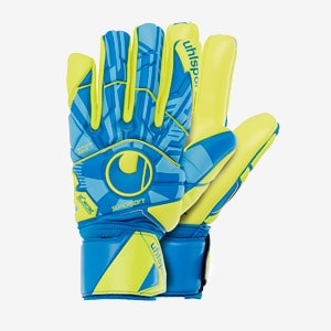 Uhlsport $60 AKKURAT SOFT Foam Half-Negative Cut Pro Soccer Goalkeeper Gloves 10 