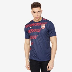 Puma Serbia 19/20 Stadium Jersey - Peacoat/Chili Pepper - Mens