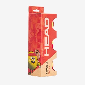 HEAD Junior Stage 3 Red Tennis Balls (3 Ball Pack) | Pro:Direct Tennis
