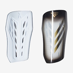 adidas X League Shinguard - Grey One/Black/Gold Metallic